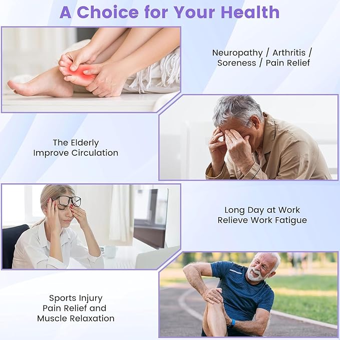 Creliver Foot Nerve Stimulator Pro+ EMS Foot Massager for Neuropathy Pain Relief for Feet Leg Massager forCirculation TENS Unit Muscle Stimulator Gifts for Women Men