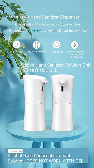 Purlean N1 Automatic Liquid Sanitizer Dispenser 16oz Capacity Countertop Version