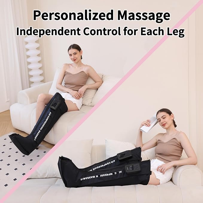 Air Compression Leg MassagerLeg Recovery Boots for Improving Circulation and Relieving Soreness FSA HSA Eligible