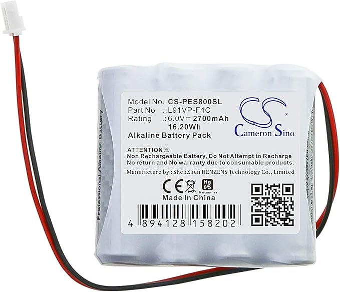 Battery Replacement for ES8 Hand Sanitizer Dispenser L91VP-F4C