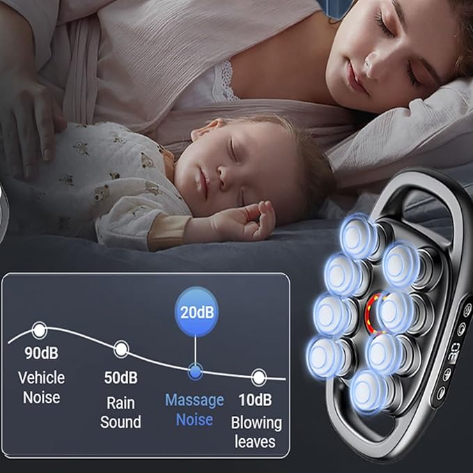 Needsary Massage GunElectric Massager Deep Tissue MassagerMuscle MassagerQuiet Muscle Massage Gun for Back ShouldersLegsFootBody Muscle Pain ReliefIdeal Gifts for WomenMenMomand Dad