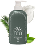 Milk in Cera Perfume Body Wash - Korean Moisturizing Body Cleanser for All Skin Types - Natural Green Herb Scent - with Milk Protein and Ceramide 16.9 fl.oz.