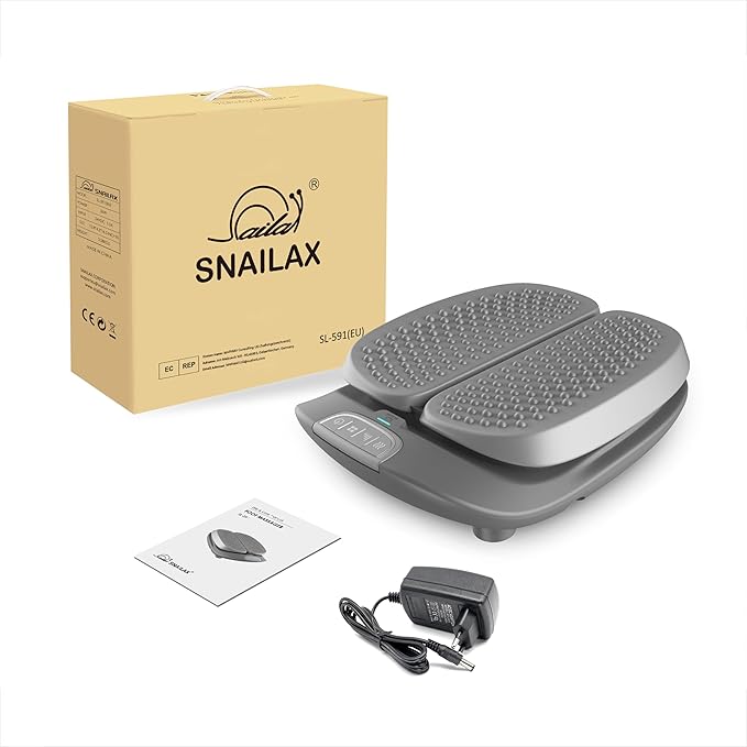 Snailax Vibration Foot Massager with HeatRemote ControlAdjustable Vibration Speed Electric Massager Machine for CirculationPlantar Fasciitis Pain