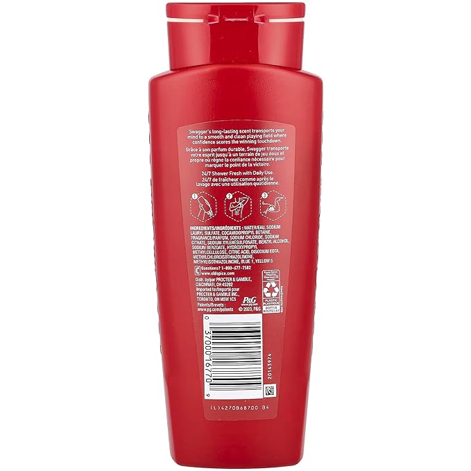 Old Spice Red Zone Body Wash Swagger 16 oz (Pack of 2)
