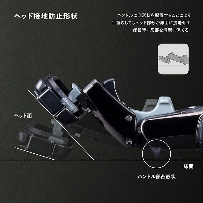 AUGER 5-Blade Razor Combo Pack with Holder and 6 Replacement Blades (Kai Corporation) AUGER Shaver Replacement Blades for Men and Men