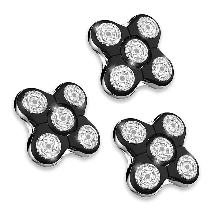 Shaver Replacment Heads Pro Head Shaver Replacement Blades Compatible with Re-ming-ton Balder Pro Head Shaver Model XR7000 precision electric razor replacement heads for bald men (3 PACKS)