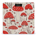 Red White MushroomScale for Body Weight with LCD High Precision Weighing Scales Fashion Sturdy Tempered Glass Weight Scales Easy-to-Read Digital Bathroom Scale for Daily 400lb