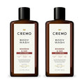 Cremo Rich-Lathering Bourbon &amp Oak Body Wash A Sophisticated Blend of Distillers Spice16 Fl Oz (2-Pack) Packaging may vary