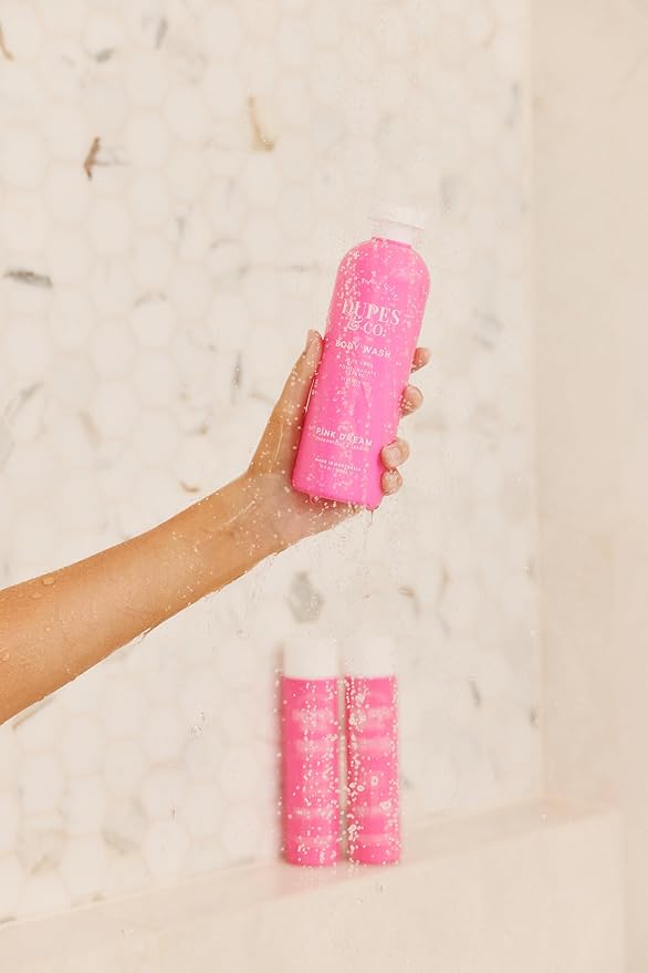 Dupes &amp Co. Pink Dream Body Wash – 13 fl oz – Nourishing Aloe Vera Pomegranate Extract &amp Vitamin B5 – Cleanses &amp Hydrates – Made in Australia