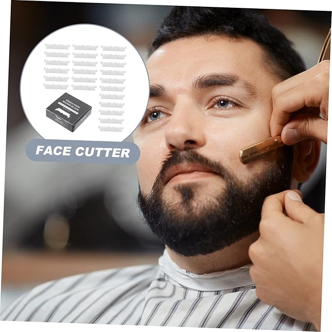 NOLITOY 300pcs Single Face for Safe Shaving Precision Old Style Barber Cutter Convenient and Lightweight Shaving Replacement Blades