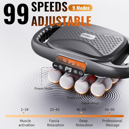 16-Head Massage Gun Electric Deep Tissue Body Massager Professional Muscle Massager Tool for Easing Shoulder Back Neck Legs Tension 9 Modes / 99 Speeds Massage Gifts for Women Men