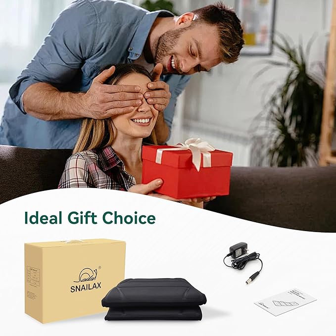 Full Body Massage Mat Pad for Bed Massage Chair Pad with 10 Vibration Motors &amp 5 Massage Modes Vibrating Heating Massage Mattress Pad for BackMassager with Auto Shut Off Gift for Men Women