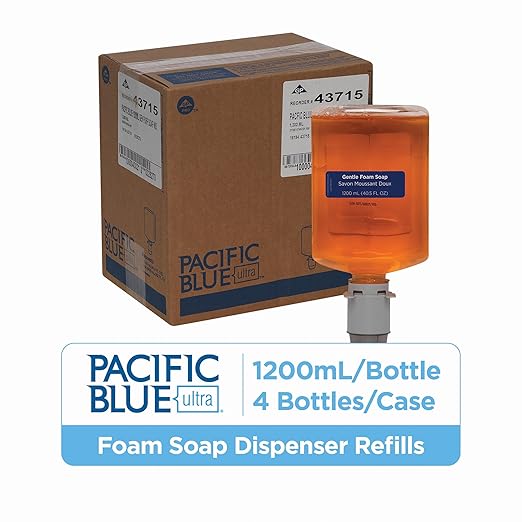 Georgia-Pacific Pacific Blue Ultra Manual Gentle Foam Hand Soap Refills by GP PRO Pacific Citrus437151200 mL Per Bottle4 Bottles Per Case
