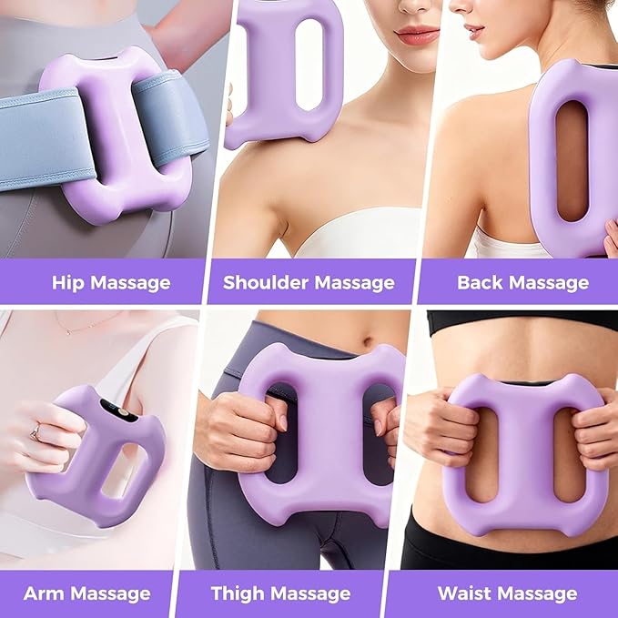 Multifunctional Fascia Ring with 3 Modes and 5 Levels for Heat Therapy and Shaping Suitable for Massage of The Abdomen arms and Legs.(Pink)