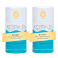 Kopari Aluminum Free Coconut Deodorant Non Toxic &amp Clean Plant-Based No Aluminum Parabens or Baking Soda Long Lasting Protection Beach 2 Pack
