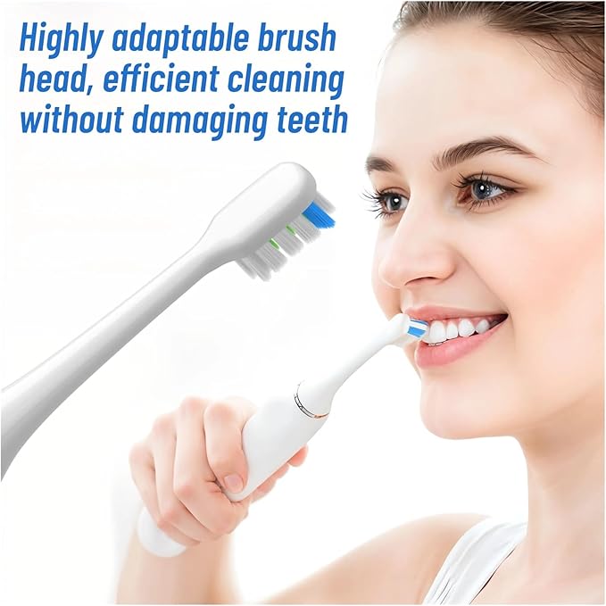 12pcs Replacement Brush HeadsCompatible for SOOCAS X3U/X3Pro/X5/V1/D2/D3 Bristle Electric Toothbrush Sealed Packed(SHUSHI-BK-12PCS)