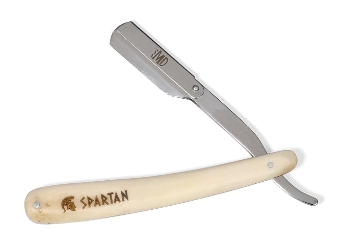 MD Barber Spartan Razor - Bone Handle