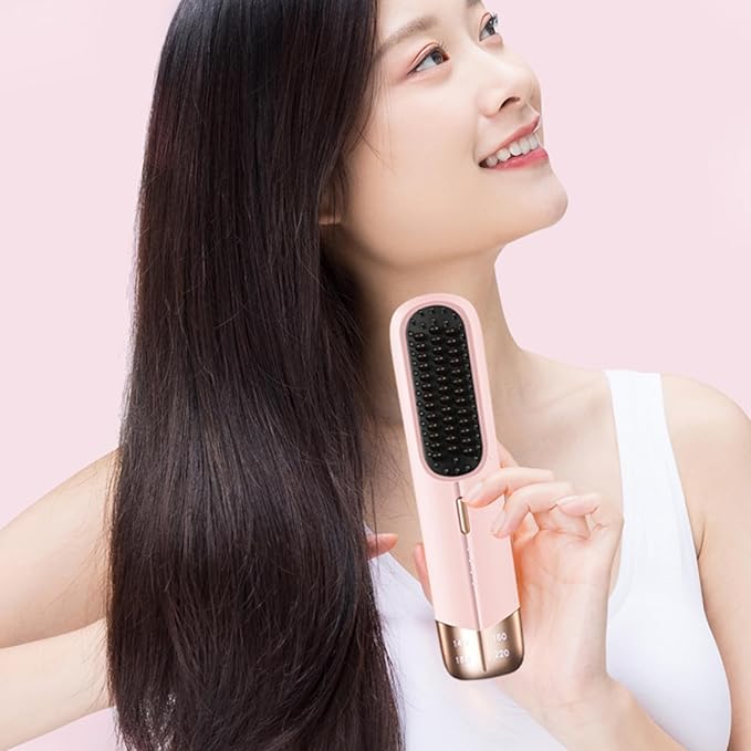 Hair Straightening Brush Styling Tool Hair Straightener Brush Convenient Electric Hot Comb Hair Straighteners