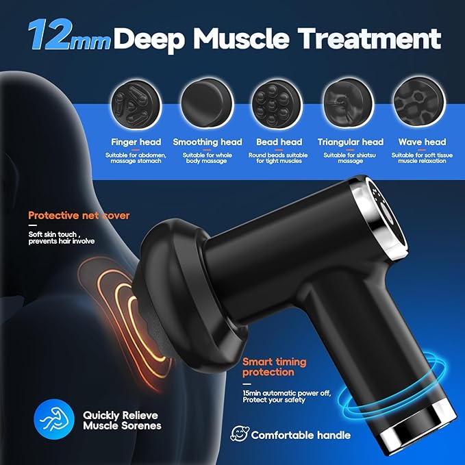 Anti Cellulite Massage Tool Body Sculpting Machine for Women Lymphatic Drainage Device with Lipo Roller Handheld Home Use for Belly Fat Stomach Thighs &amp Buttocks Sculpting (Black)
