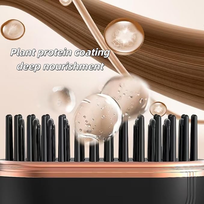 Mini Straightener Rechargeable Portable Hair Straightener Brush Cordless and PortableTravel Straightene MiniFast HeatingSuitable for Travel (Black)