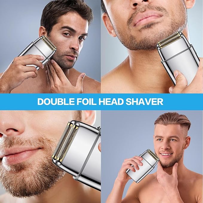 2-Pack Replacement Foil and Cutters Compatible for BaBylisPRO Double Foil Shaver Replacement Foil Compatible for BaBylisPRO FXFS2 Shaver - Silver