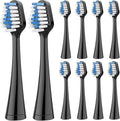 20pcs Toothbrush HeadsCompatible for Waterpik Replacement Hygiene Clean Soft Bristle Nozzles(20pcs Black)