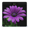 Purple Daisy Scale for Body Weight High Precision Digital Weight Scales with LCD Display Anti-Slip Sturdy Slim Tempered Glass Bathroom Scale for Home Use