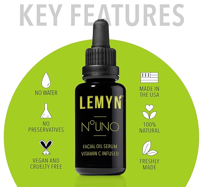 Hydrate &amp Glow Face Oil - Vitamin C &amp E Serum | Freshly Made &amp 100% Natural | Boosted Hydration &amp Enhanced Elasticity &amp Firmness - Handcrafted in Santa Barbara CA