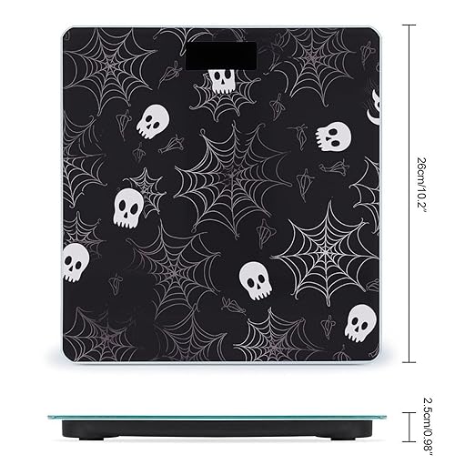Halloween Goth Smart Scale for Body Weight Accurate Bathroom Scale with LED Display Digital Weight Scales Weighing Machine High Precision Scales for Bath Home