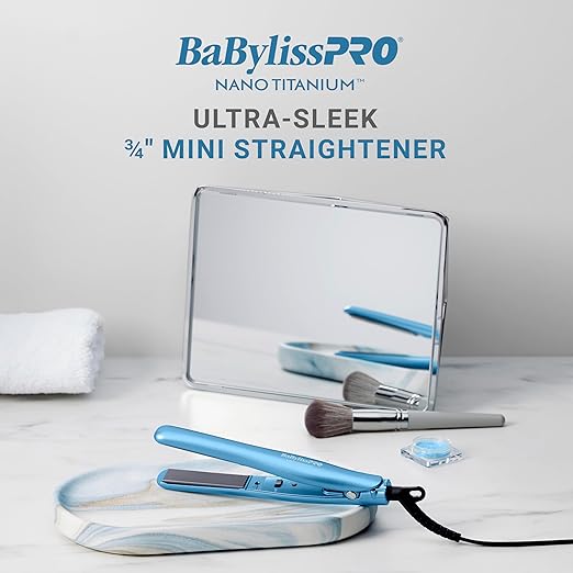 BaBylissPRO 3/4 Ultra-Sleek Mini Straightener Flat Iron