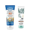 Badger Sport Mineral Sunscreen SPF 40 and SPF 40 Tinted Sunscreen for Face