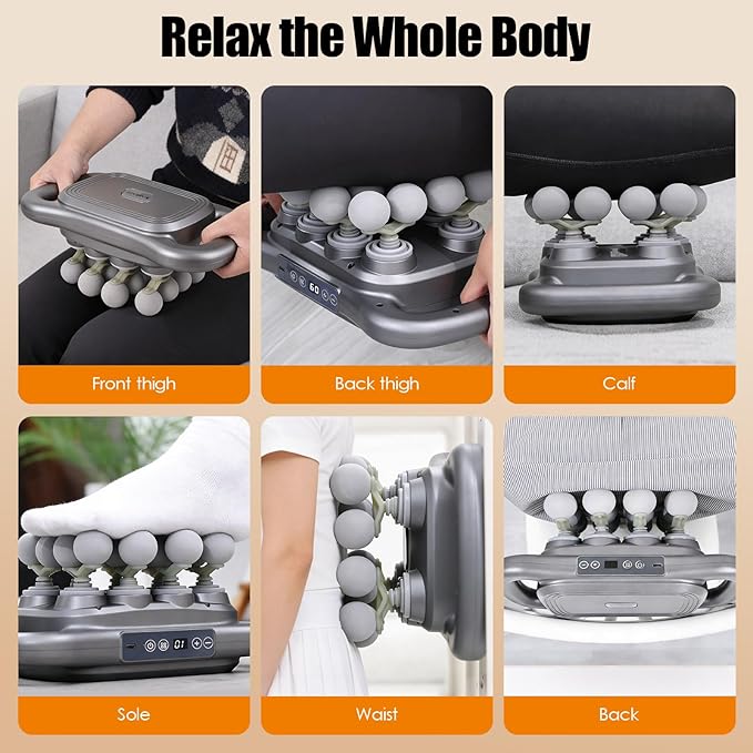2026 16 Head Massage Gun Deep Tissue – Multi Head Massage Gun 2600mAh Electric Percussion Massager with 9 Modes &amp Levels Portable Massager for Legs Waist Back Neck &amp Muscles