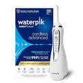 Waterpik Cordless Advanced 2.0 Water Flosser For Teeth Gums Braces Dental Care With Travel Bag and 4 Tips ADA Accepted Rechargeable Portable and Waterproof White WP-580 Packaging May Vary