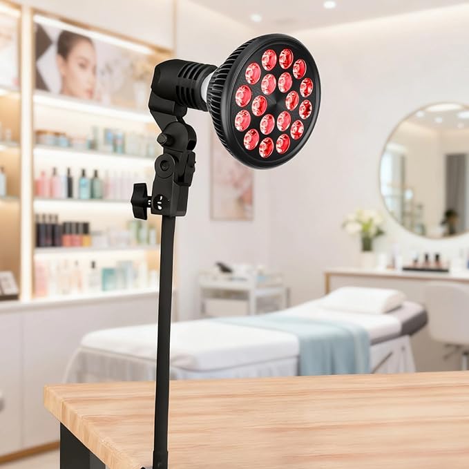 Red Light Therapy Bulb 660Nm 850Nm 54W E26/E27 18 Led Dual Chip Skin Care &amp Discomfort Relief