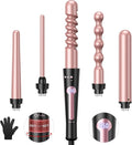 Curling Iron Curling Wand Set Instant Heat Up Hair Curler with Interchangeable Tourmaline Ceramic Barrels 0.35 to 1.25