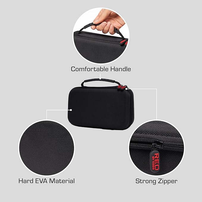 RED Pro Titanium Foil Shaver Cord/Cordless Shaver and Men's Grooming Pouch