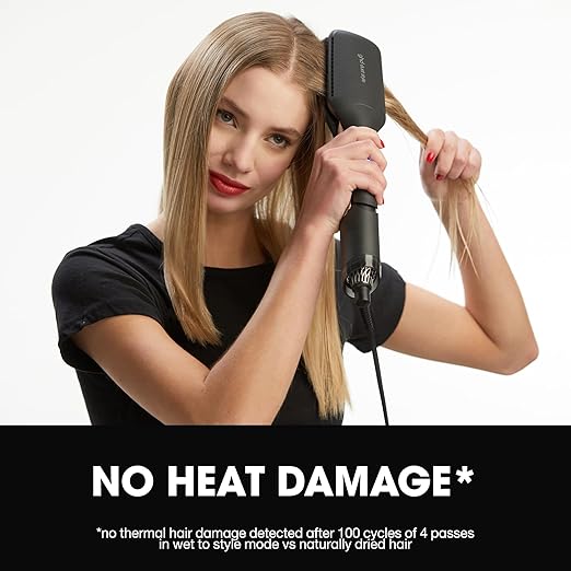 ghd Duet Style - 2-in-1 Flat Iron Hair Straightener + Hair Dryer in One Tool | Transform Hair from Wet to Styled with No Heat Damage | Blow Dry with No Fizz | 2X More Shine