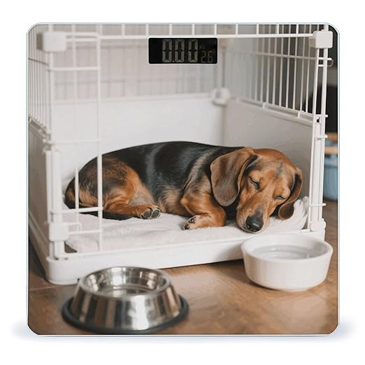Dachshunds Dog Weight Scale Cute Bathroom Scale for Body Highly Accurate Digital Weighing Machine for People Compact LCD Display Scales with Sturdy Toughened Glass Scales