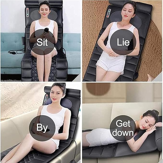 Massage Mat Full Body Back Massagers with Heat20 Neck Kneading Massage HeadsMassage Mattress Pad for BackWaistLegsMuscle