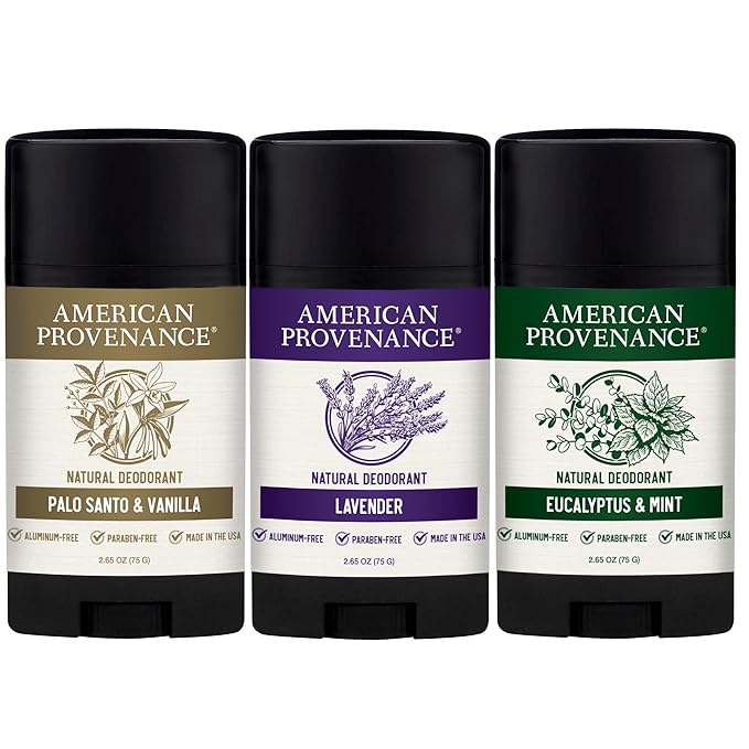 American Provenance Palo Santo &amp Vanilla Lavender and Eucalyptus &amp Mint Deodorant Bundle