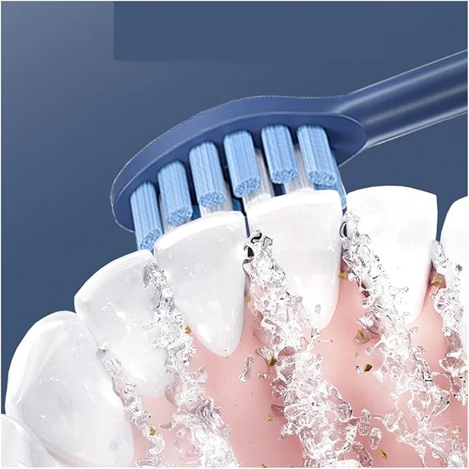 Compatible for FLYCO FT7105/FT7106/FT7108/FT7205/TH01 Electric Toothbrush Replacement Heads Soft Bristle Nozzles4-16pcs(8 Pink)