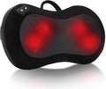 Shiatsu Back Massager for Pain Relief Deep Tissue with Heat Cordless Portable Back and Neck Massager 3D Kneading Lower Back Electric Massage Pillow for Holiday Gifts for Men Women