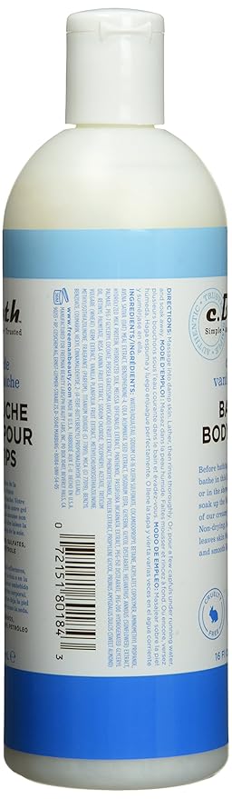 c.Booth Clean Vanilla Bean Bath &amp Body Wash 16 Fluid Ounce