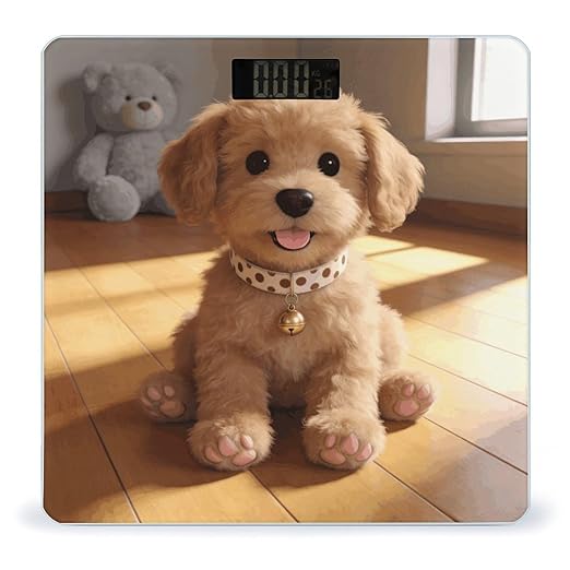 Caramel Smart Scale for Body Weight Digital Bathroom Scale Toughened Glass Weight Scale with Large LCD Backlight Display High Precision Scales Weighing Machine