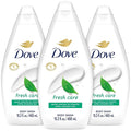 Dove Body Wash Fresh Care 3-Pack – Revitalizing &amp Moisturizing Cleanser for Smooth Soft Skin 15.2 Oz Ea