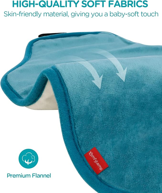 Heating Pad for Back Comfytemp Birthday Gifts for Women Men Dad Mom Large Electric Lower Back Heating Pad FSA Eligible HSA Heat Pad for Period Lumbar Abdomen XL Heated Belt — 11 Auto-OffBlue