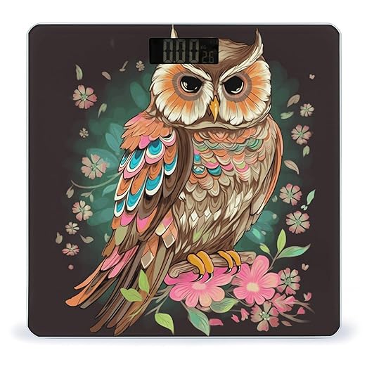 Anime Owl Smart Scale for Body Weight Accurate Bathroom Scale with LED Display Digital Weight Scales Weighing Machine High Precision Scales for Bath Home