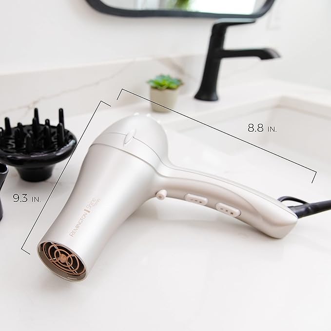 REMINGTON Shine Therapy Argan Oil &amp Keratin Hair Dryer/Blow Dryer (Pack of 2)