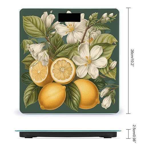 Spring Clip Art Scale for Body Weight Accurate Digital Bathroom Scale Toughened Glass High Precision Scales Smart Weight Scales with Large LCD Backlight Display Weighing Machine