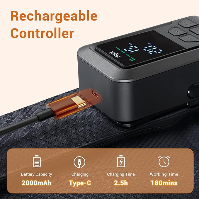 Mynt Full Leg Air Compression Massager Sequential Cordless Compress Therapy Machine for Circulation Pain Relief Rechargeable Leg Massage Recovery System with Multiple Modes &amp Intensities for Ath